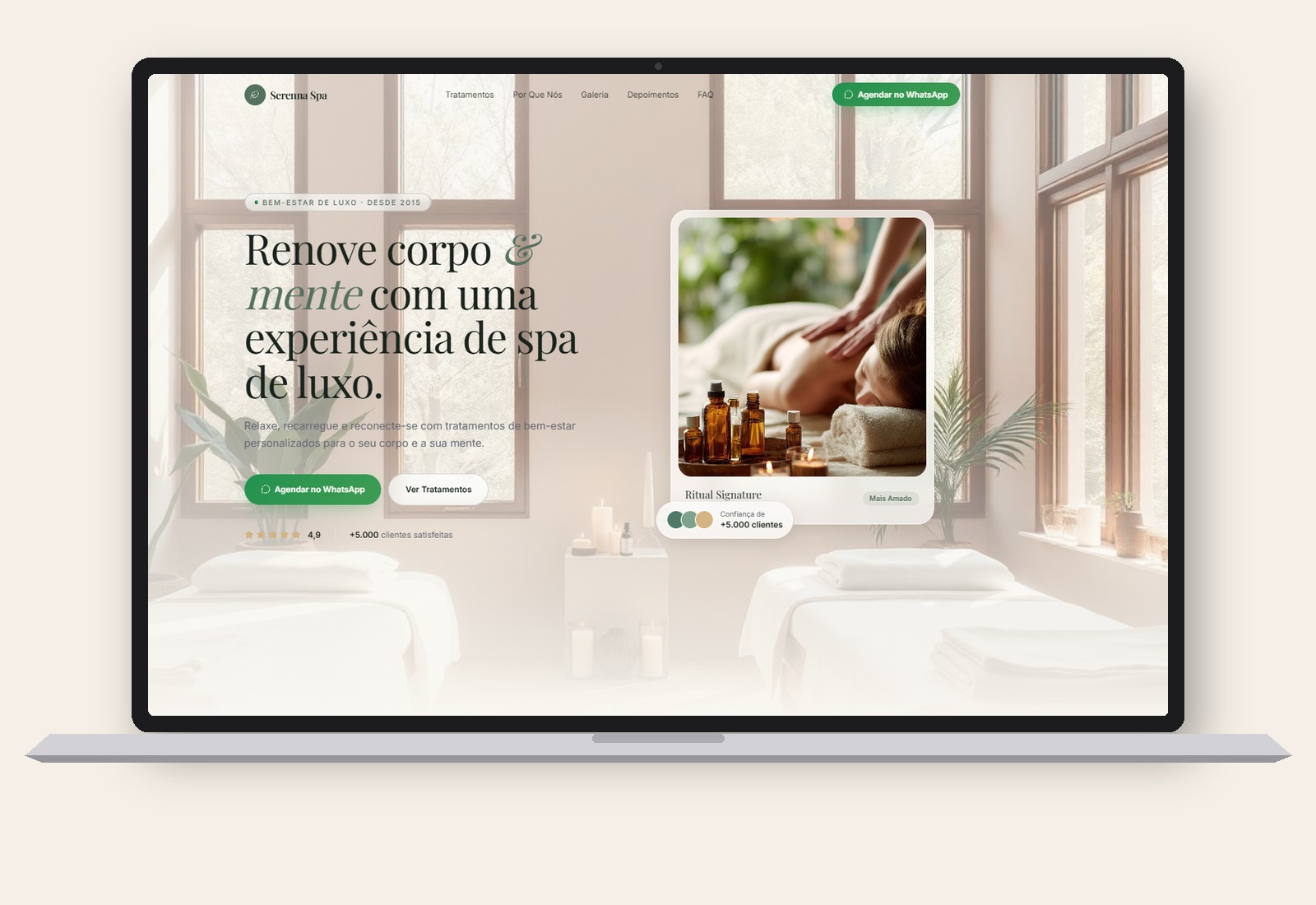 Landing Page Spa